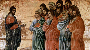 Jesus et disciples Buoninsegna 1308 Wikimedia Commons