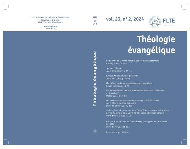  Théologie Evangélique n°23.02